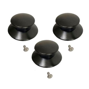 Imagem de Kit 3 Pegador Puxador Panela Tampa Vidro E Ferro E Parafuso