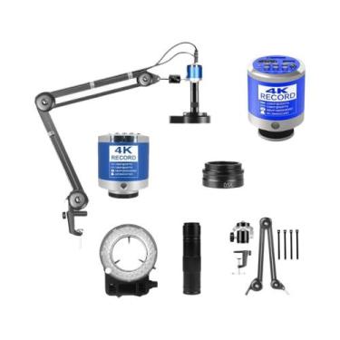 Imagem de Microscópio Industrial 4K HDMI USB Com Ampliação De 150X E Suporte Apr