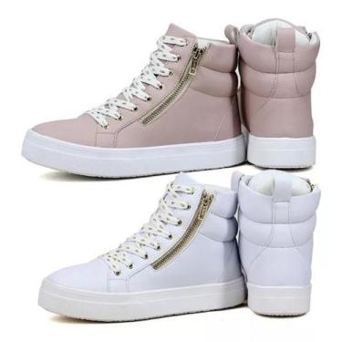 Imagem de Kit 2 Bota Botinha Tênis Cano Alto Feminino Fitness até n.º 41 - ffc, 