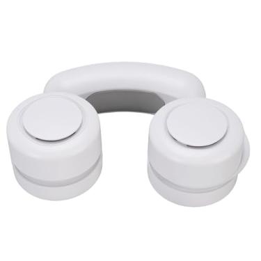 Imagem de Asixxsix Ventilador portátil para pescoço, silencioso, recarregável, com 3 velocidades, ventilador pessoal vestível, ventilador portátil para casa, escritório e viagens (Branco)