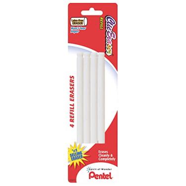 Imagem de Pentel® Recargas Clic Eraser™, 8,5 cm, branco, pacote com 4
