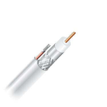 Imagem de Cabo Coaxial Cabletech Std-40+tp3 Branco 100 Metros 801214000p01cb12