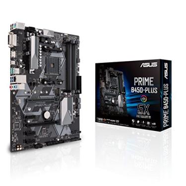 Imagem de ASUS Placa mãe ATX PRIME B450-PLUS AMD AM4 (3ª/2ª/1ª Geração Ryzen™) (1GB LAN, HDMI 2.0b, DVI, USB 3.2 Geração 1, USB 3.1 Geração 2 e iluminação AURA Sync RGB