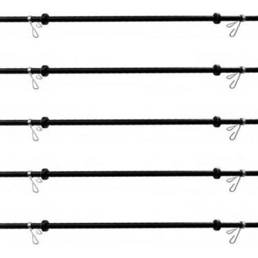 Imagem de Kit 5 Barras Para Body Pump Musculação Academia Presilhas