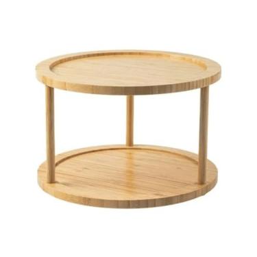 Imagem de Ou Organizador giratório duplo de bambu Linha Keep
