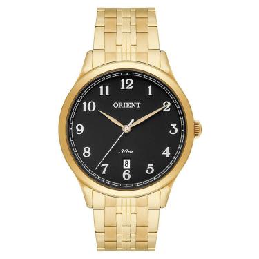 Imagem de Relógio ORIENT masculino dourado preto MGSS1139 P2KX