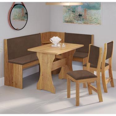 Imagem de Canto Alemão Cash com 2 Cadeiras Sol Viero