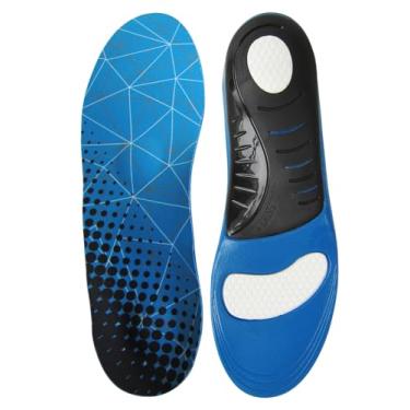 Imagem de Bellcon Palmilha ortopédica para dores nos pés, suporte de arco, inserções para fascite plantar, esporões, palmilhas confortáveis de espuma de poliuretano para trabalho, botas de caminhada, tênis para