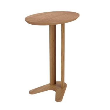 Imagem de Mesa Auxiliar Oval 60Cm Dalla Costa Freijó