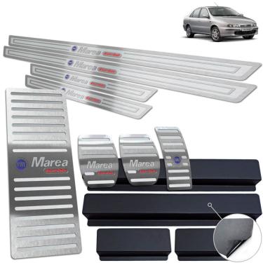 Imagem de Descanso Pedaleira Soleira Prata Fiat Marea Turbo 1998 2007
