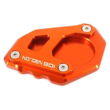 Imagem de BYYINGSUS Suporte CNC para motocicleta com suporte lateral para pé com suporte para placa compatível com 901 Norden 901 Norden901 2021 2022(Norden 901-e)