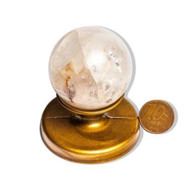 Imagem de Esfera Cristal Pedra Natural 40 a 45mm 90 a 120g Tipo C - CristaisdeCu