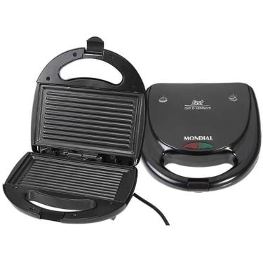 Imagem de Grill e sanduicheira fast mondial 127v