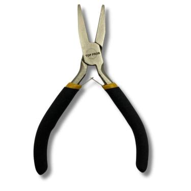 Imagem de Alicate Bico Longo Reto 4,5 Mola Meia Cana Niquelado Aço