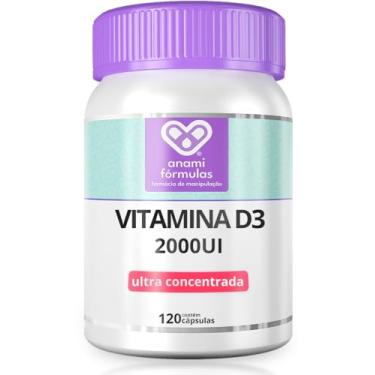Imagem de Vitamina D3 120 Caps - 50mcg por Cápsula