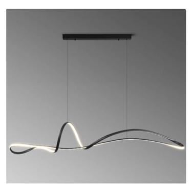 Imagem de Modern Dine Sala de jantar Luzes pendentes Iluminação interna Luminária de teto Luz suspensa Lustre LED Iluminação decorativa interna, Lustres LED, Branco quente-A 150 cm