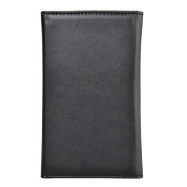 Imagem de Capa para celular Melkco para iPhone 4 4s com carteira para cartões e fólio capa flip preta