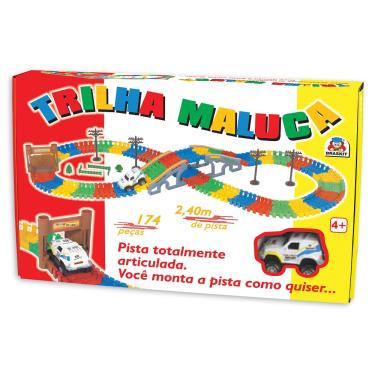 Imagem de Pista com Carrinho Trilha Maluca 740-6 - Braskit
