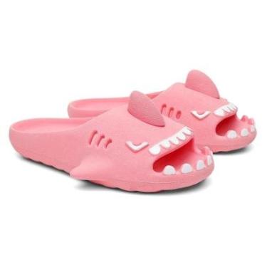 Imagem de Chinelo Infantil Tubarão Slide Feminino Masculino Casual Micro Expandido Confortável-Unissex