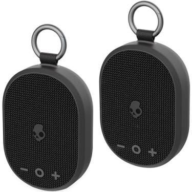Imagem de Skullcandy Conjunto de alto-falantes Bluetooth sem fio Kilo – (2) mini alto-falantes Bluetooth IPX7 à prova d'água com bateria 24 horas, radiadores passivos de disparo descendente e verdadeiro