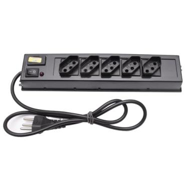 Imagem de Filtro de Linha 5 tomadas Bivolt cabo de 85cm AnnLux Preto