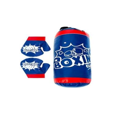 Imagem de Kit Boxe Infantil (Saco Pancada+Par luvas) (Azul)
