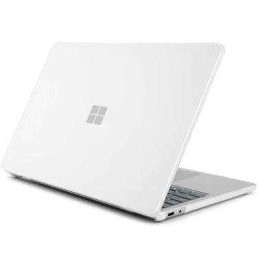 Imagem de Batianda Capa fosca de cristal para laptop Microsoft Surface de 13 polegadas Copilot+ PC 2025 (modelo mais recente), capa rígida leve com proteção resistente a arranhões, fácil instalação, branco