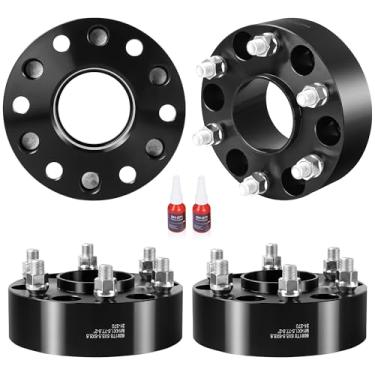 Imagem de EZISOE Espaçadores de roda de 2 polegadas 6x5,5 para Ram 1500 2019-2024, espaçadores de roda 6x139,7 7 77,8 mm Hubcentric com pino 14x1,5