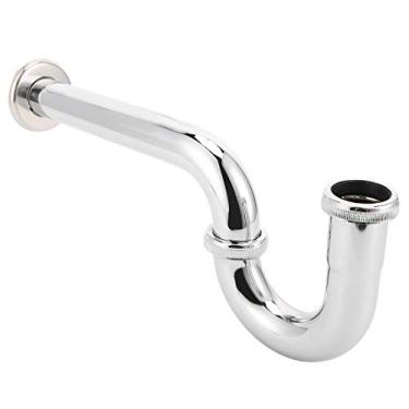 Imagem de Acouto Kit de Válvula de Drenagem de Resíduos para Sifão de Pia, Lavatório e Pia de Cozinha - Inclui Tubo de Drenagem Antientupimento e Acessórios de Aço Inoxidável - Equipamento de Encanamento de