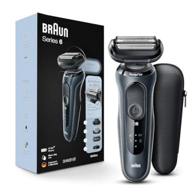 Imagem de Barbeador Elétrico Braun Série 6 6046cs para Homens Molhados e Secos