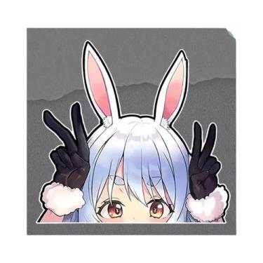 Imagem de Adesivo Refletivo Impermeável Para Carro Com Orelhas De Gato JDM Para 