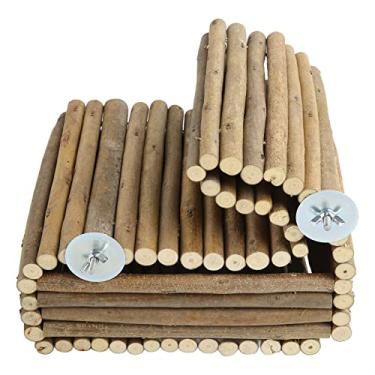 Imagem de Yctze Casa de Coelho de Madeira, Esconderijo Pendurado para Coelhos, Chinchilas e Porquinhos-da-índia - de Animais de Estimação de Madeira de maçã Bem Ventilado