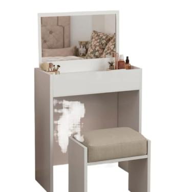 Imagem de Penteadeira Console Espelho Interno(Branco)