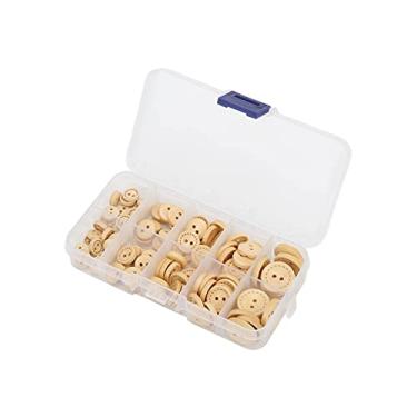 Imagem de Ymiko Wooden S, 100pcs Wooden S Design Only for Offry Sturdy Safe Seguve Conveniente Madeira Redonda (Cor Madeira)