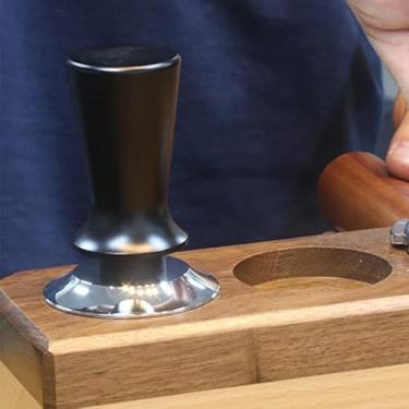 Imagem de Phefop Adulteração de café Em Aço Inoxidável, Calcadeira de Mola de Pressão Constante, Prensa de café Expresso de Base Plana para Baristas e Entusiastas do (58 mm/2,3 pol.)