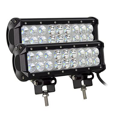Imagem de AUXTINGS Barra de luz LED de 23 cm em 54 W feixe combo de inundação 5400LM para caminhões off-road SUV 4WD AWD ATV UTV Boat Jeep Van Wagon Van Camper F150, 2 peças