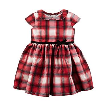Imagem de Carter's Vestido para bebês meninas 120g105, Vermelho, 9 Meses