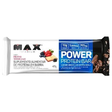 Imagem de Power Protein Bar - 1 Unidade 41g Frutas Vermelhas - Max Titanium-Unissex