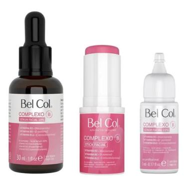 Imagem de Kit Complexo B Completo Stick Facial E Sérum Facial Bel Col