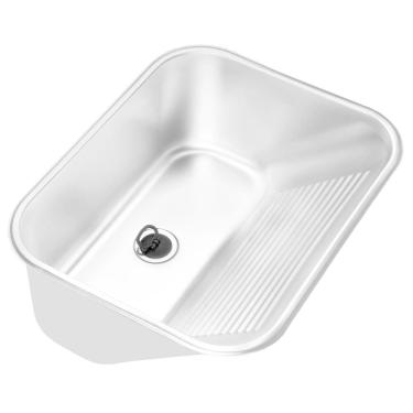 Imagem de Tanque Em Aço Inox Monobloco Ghelplus Para Embutir 53,3x43cm