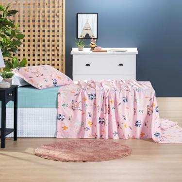 Imagem de Jogo de Cama Solteiro 200 Fios Infantil Estampado 03 Peças Tutti Kids Foxy