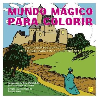 Imagem de Mundo mágico para colorir - FOLHAS DE RELVA*