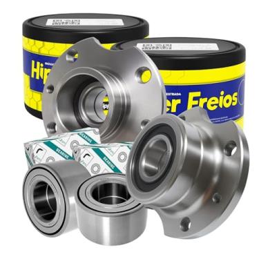 Imagem de Kit Cubo Traseiro HFCT31 + Rolamentos Dianteiros BAH0031 Compatível com 147 Uno Mille Fire