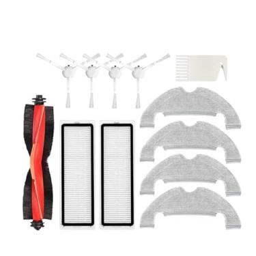 Imagem de Compatible With Xiaomi Robot Vacuum X10 Robot Vacuum Cleaner Parts Replacement Main Side Brush Hepa Filter Mop Cloth Dust Bag Accessories(Brown)