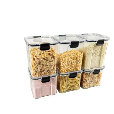 Imagem de Crie Seu Kit de Potes Hermético para Mantimentos e Organizador de Cozinha Dispensa Armário(KIT 26-6 Potes)