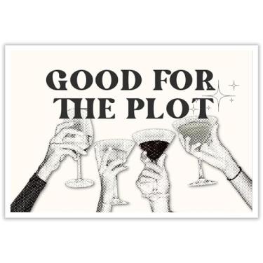 Imagem de Arte de parede retrô em tela de coquetel, decoração de parede de carrinho de bar preto e branco, pôster moderno de martini, estampas de champanhe para cozinha, sala de jantar, restaurante, reuniões