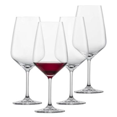 Imagem de SCHOTT ZWIESEL Taça de vinho tinto Tulipa Bordeaux (conjunto de 4), copos Bordeaux para vinho tinto, copos de cristal Tritan seguros para lava-louças, feito na Alemanha (623 g)
