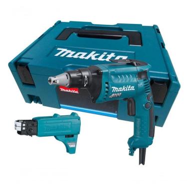 Imagem de Parafusadeira Para Gesso Makita Fs4000jx2 570w Com Kit De Alimentação – Potente, Precisa E Profissio