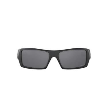 Imagem de Óculos de Sol Oakley Masculino OO9014 Gascan Retangulares, Preto Fosco/Preto Prizm Polarizado, 60 mm