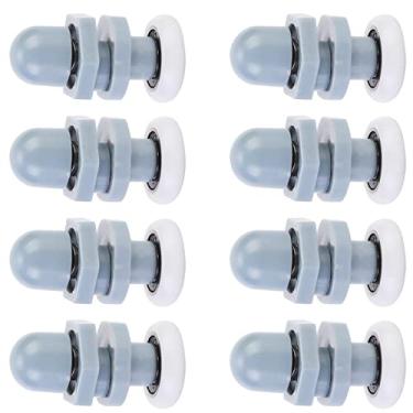 Imagem de Mingzhe Roda de Porta de Rolo Deslizante de Plástico, Silenciosa e Estável, Fácil de Instalar, à Prova, para Porta de Vidro Deslizante, Janela e Porta de Banheiro Com Rolos de Roda (20mm)